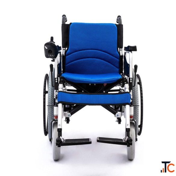 Portable Foldable Lightweight Electric Wheelchair Remote Control Steel Frame Powered Wheel Chair for