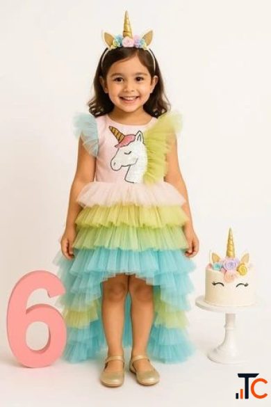 Unicorn Dress for Girls