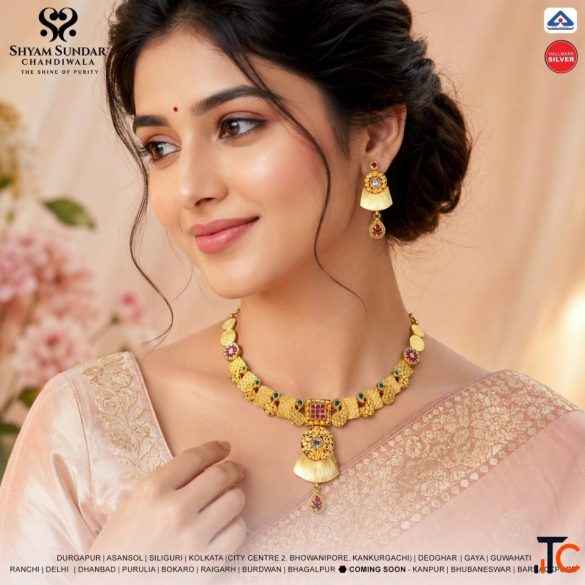 Silver Necklace with Eaarings Best Silver Shop In Gaya