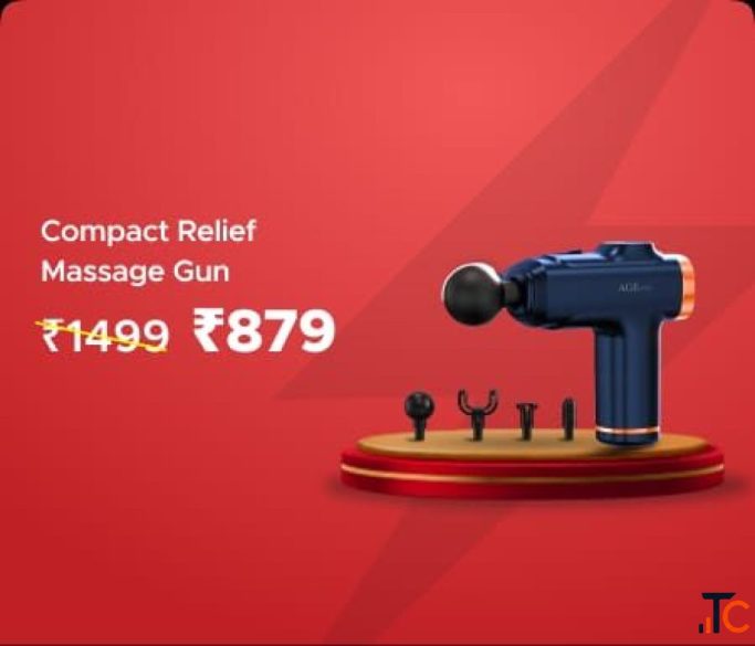 Compact Relief Massage Gun Rs 879 Worth Rs 1499