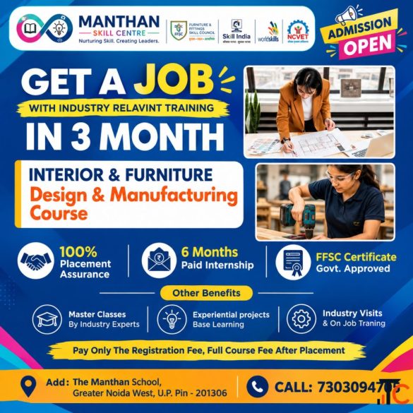 Interior and Furniture Design Manufacturing Course in Greater Noida Manthan Skill Centre