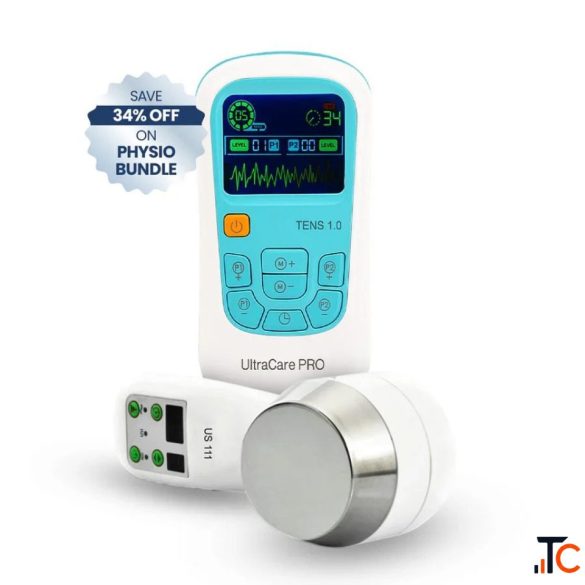 Portable TENS and Ultrasound Physiotherapy Kit for Pain Relief