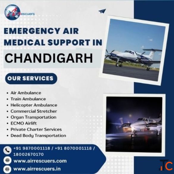 Medical Air Transport from Chandigarh for Patient Transfers