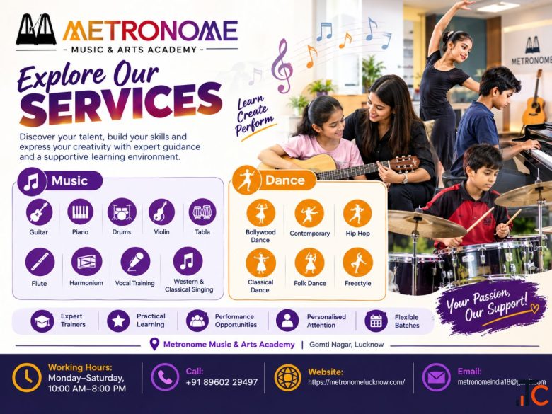Music and Dance Classes in Lucknow - Metronome Music Arts Academy