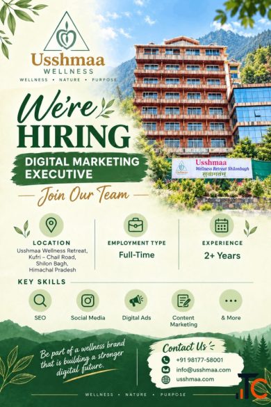 Digital Marketing Executive Jobs in Shimla - Usshmaa