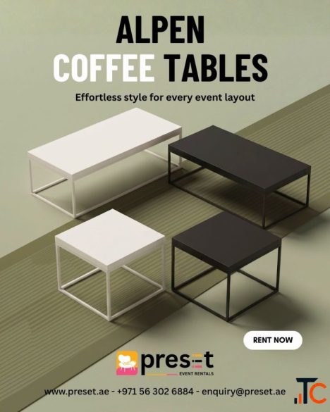 Event Furniture Rental in Dubai - Preset Event Rentals
