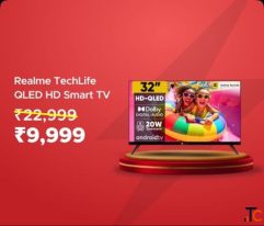 Realme TechLife QLED HD Smart TV Rs 9999 Worth Rs 22999 Only on Flipkart