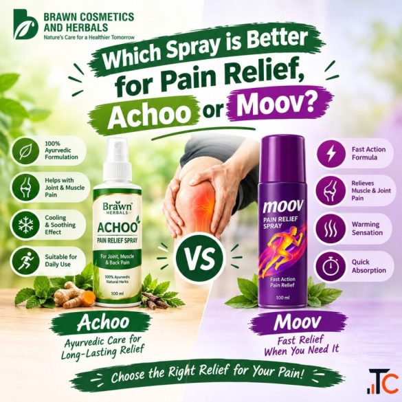 Which spray is better for pain relief Achoo or MoovBrawnHerbals