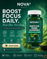 Matcha Mind Gummies for Focus Wellness Novaplus