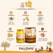 Pure A2 Cow Ghee Made from Gir Cow Milk