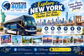 Explore New York with New York state charter bus rental