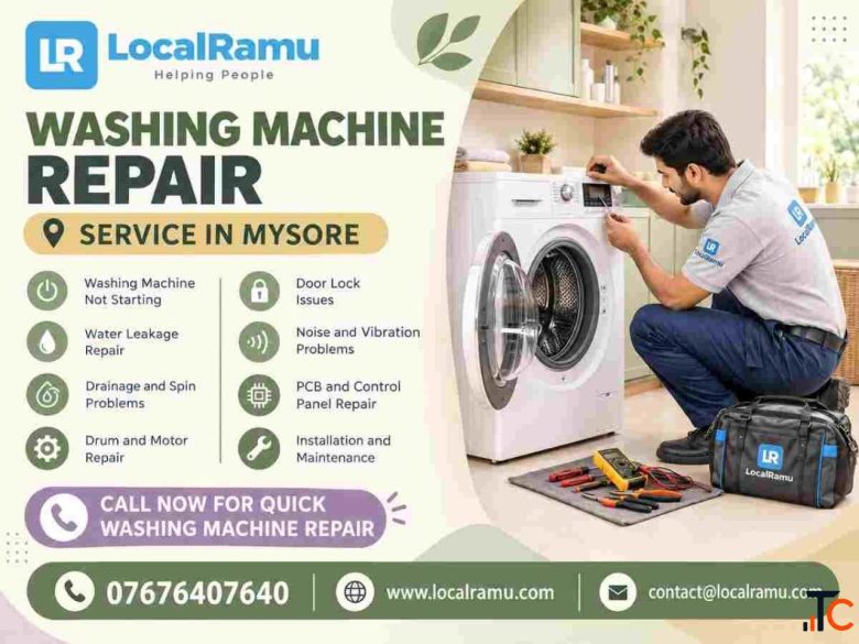 Professional Washing Machine Repair in Mysore with LocalRamu