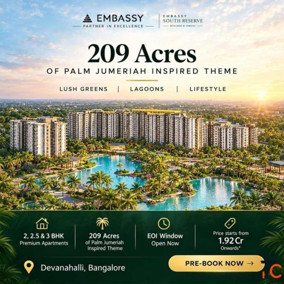 Embassy South Reserve Luxury Homes Near Bangalore Airport in Embassy Origins Township.