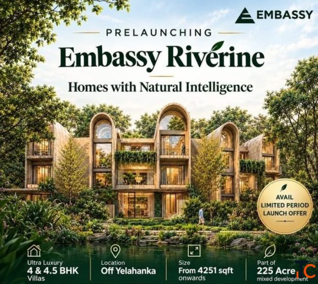 Embassy Riverine Luxury Villas in Embassy Origins 209 Acres Township