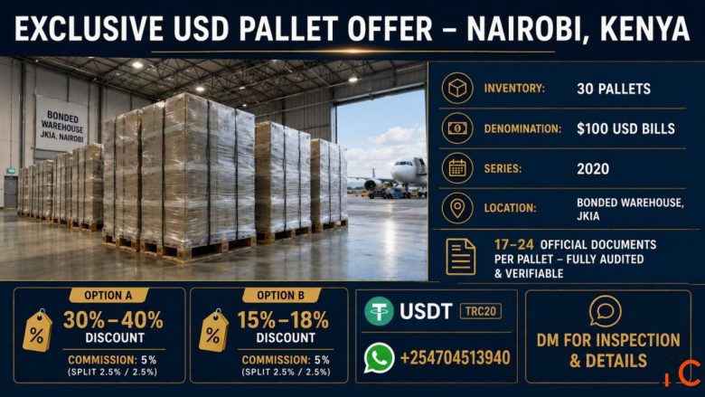 EXCLUSIVE USD PALLET OPPORTUNITY NAIROBI KENYA