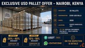 EXCLUSIVE USD PALLET OPPORTUNITY NAIROBI KENYA