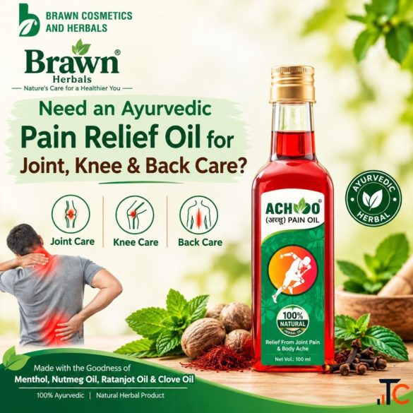 Need an Ayurvedic Pain Relief Oil for Joint Knee Back Care BrawnHerbals