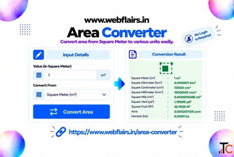 Area Converter for Multi Conversion Instantly