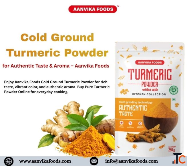 Cold Ground Turmeric Powder for Authentic Taste Aroma - Aanvika Foods