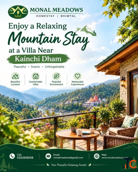 Enjoy a Relaxing Mountain Stay at a Villa Near Kainchi Dham