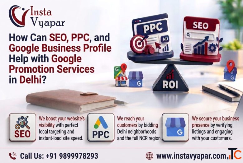 How is SEO PPC Pay per click and Google Business Profile useful in Google Promotion Services in Delh