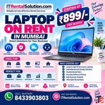 Laptop on Rent in Mumbai Starting 899- Vashi Belapur Navi Mumbai Thane