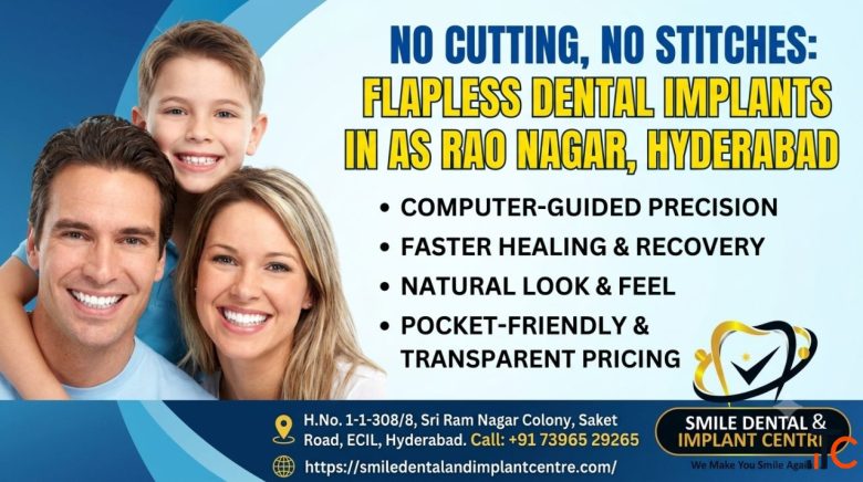 Minimally Invasive Flapless Dental Implants in AS Rao Nagar No Cutting No Stitches