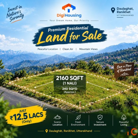 100 Nali Land for Sale in Ranikhet Uttarakhand