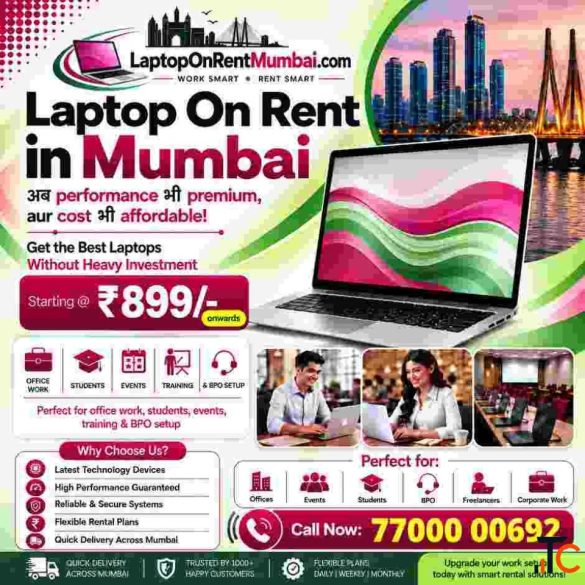 Laptop On Rent in Mumbai Starting 899-
