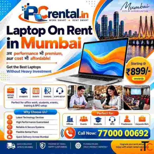 Laptop On Rent in Mumbai Starting 899-