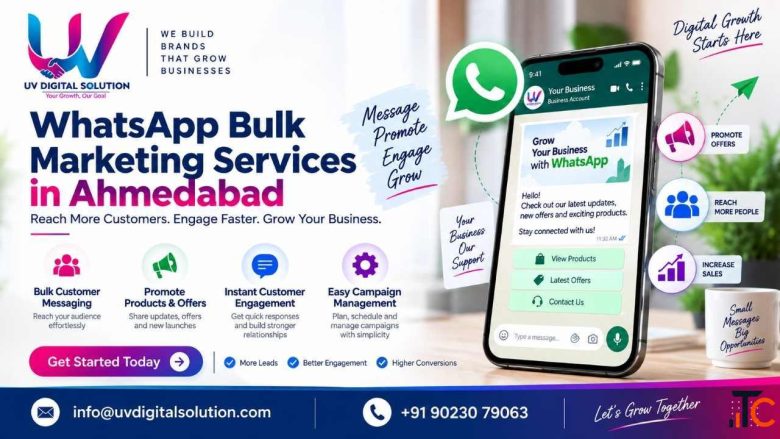 WhatsApp Bulk Marketing Services in Ahmedabad UV Digital