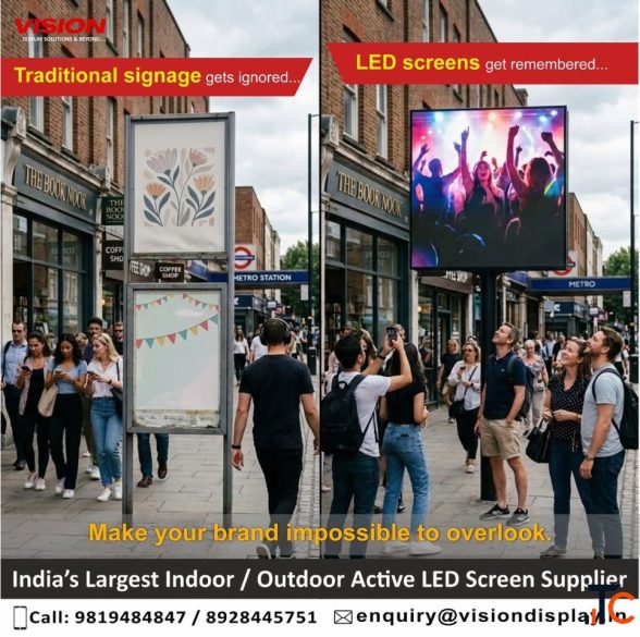 Digital Signage Solutions for Brand Advertising in India Vision Display