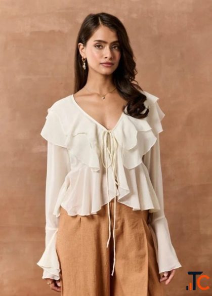 White Color Top for Women - Fresh Chic and Versatile Lea Clothing Co.