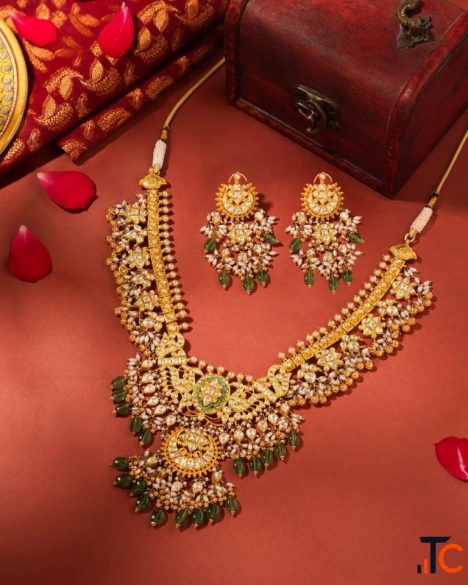 Rajasthani Aad Jewellery Rajputi Aad Necklace in Gold