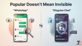 WhatsApp vs. Disguise Chat Popular Messaging vs. Discreet Privacy