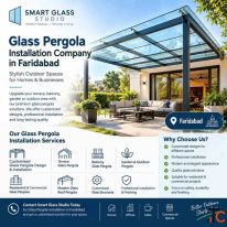 Glass Pergola Installation Company in Faridabad