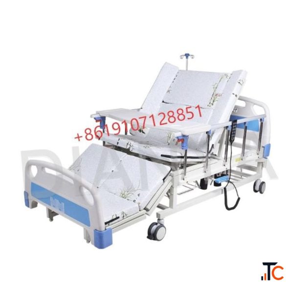 Manual Metal Hospital Bed Durable Lightweight Design Suitable Flat Bed with ABS Head and Foot Board 