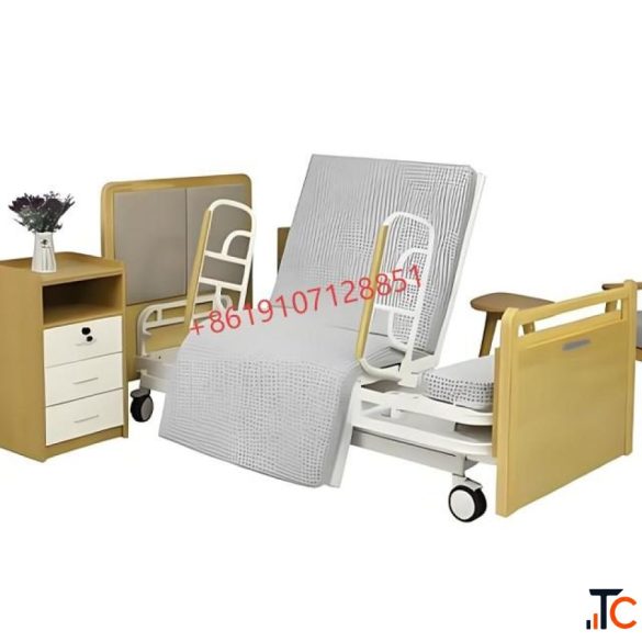 Manual Metal Hospital Bed Durable Lightweight Design Suitable Flat Bed with ABS Head and Foot Board 