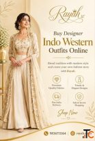 Buy Designer Indo Western Outfits Online in India - Rayah