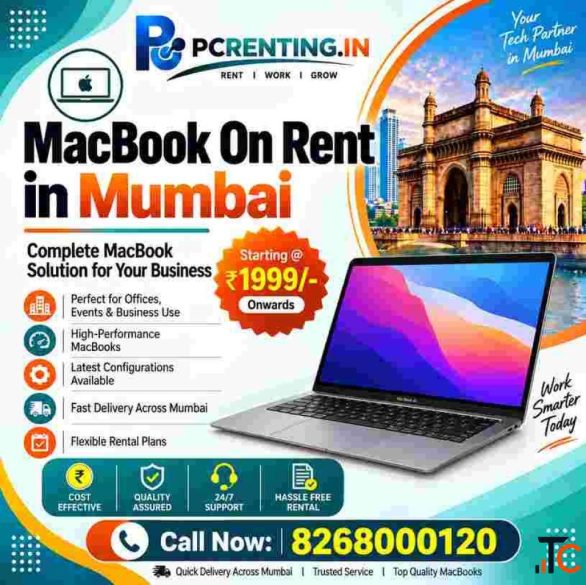 macbook on rent at Rs 1999- MumbaiThane Navimumbai