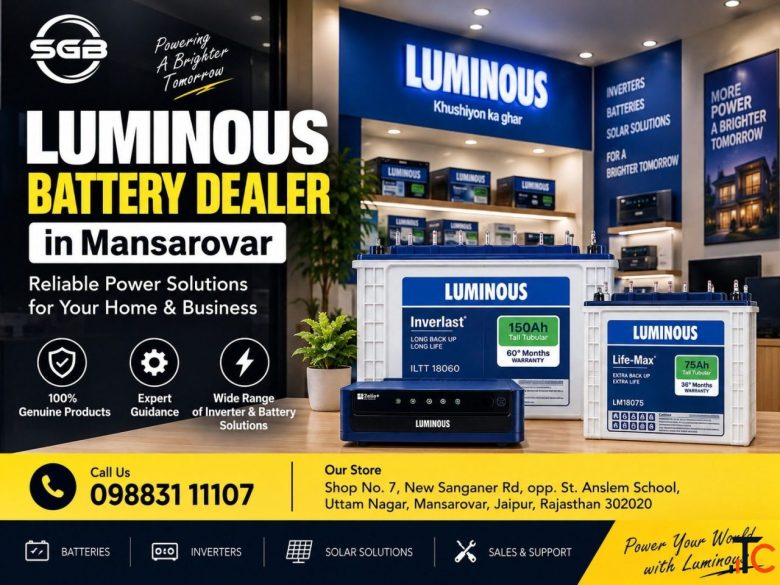 Shree Ganpati Batteries - Luminous Battery Dealer in Mansarovar
