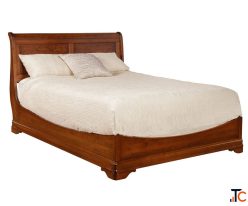 Calais Sleigh Bed With Low Footboard