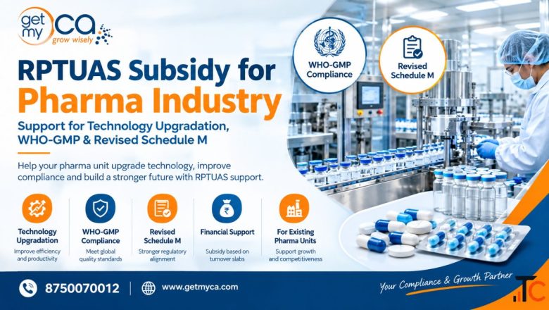 RPTUAS Subsidy for Pharma Units Planning Technology Upgrades and Compliance