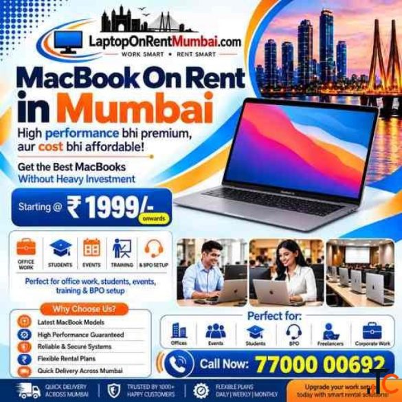macbook On Rent in Mumbai Starting 1999-