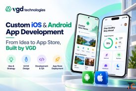 Custom iOS Android App Development - From Idea to App Store Built by VGD Technologies