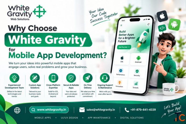 White Gravity Mobile App Development Services iOS Android App Development