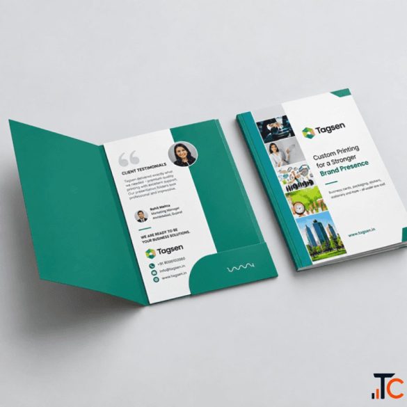 Custom Presentation Folders with Logo Tagsen