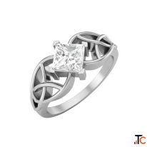 Moissanite Rings in 925 Sterling Silver - Elegant Affordable Jewelry