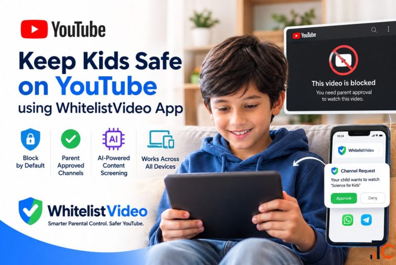 Whitelist.video - YouTube parental control App for kids ages 8-15