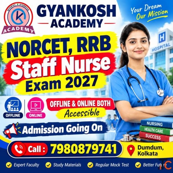 AIIMS NORCET ESIC RRB WBHRB DSSSB Staff Nurse Recruitment Exam Coaching Center in Kolkata